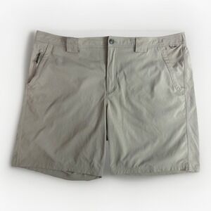 CC Filson Outdoorsman Shorts Grey Khaki 10" Elastic Back Waistband XXXL Hiking